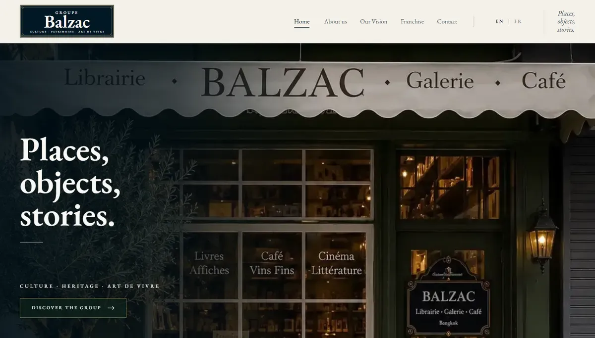 Groupe Balzac corporate hub