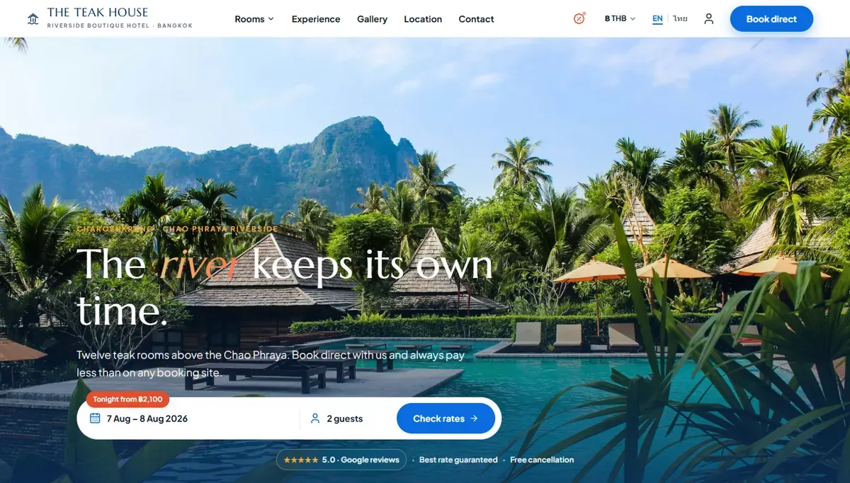 The Teak House riverside boutique hotel